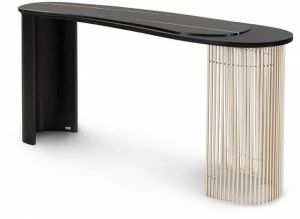 Greenapple Овальная консоль из мрамора и металла Perfect raw G702277