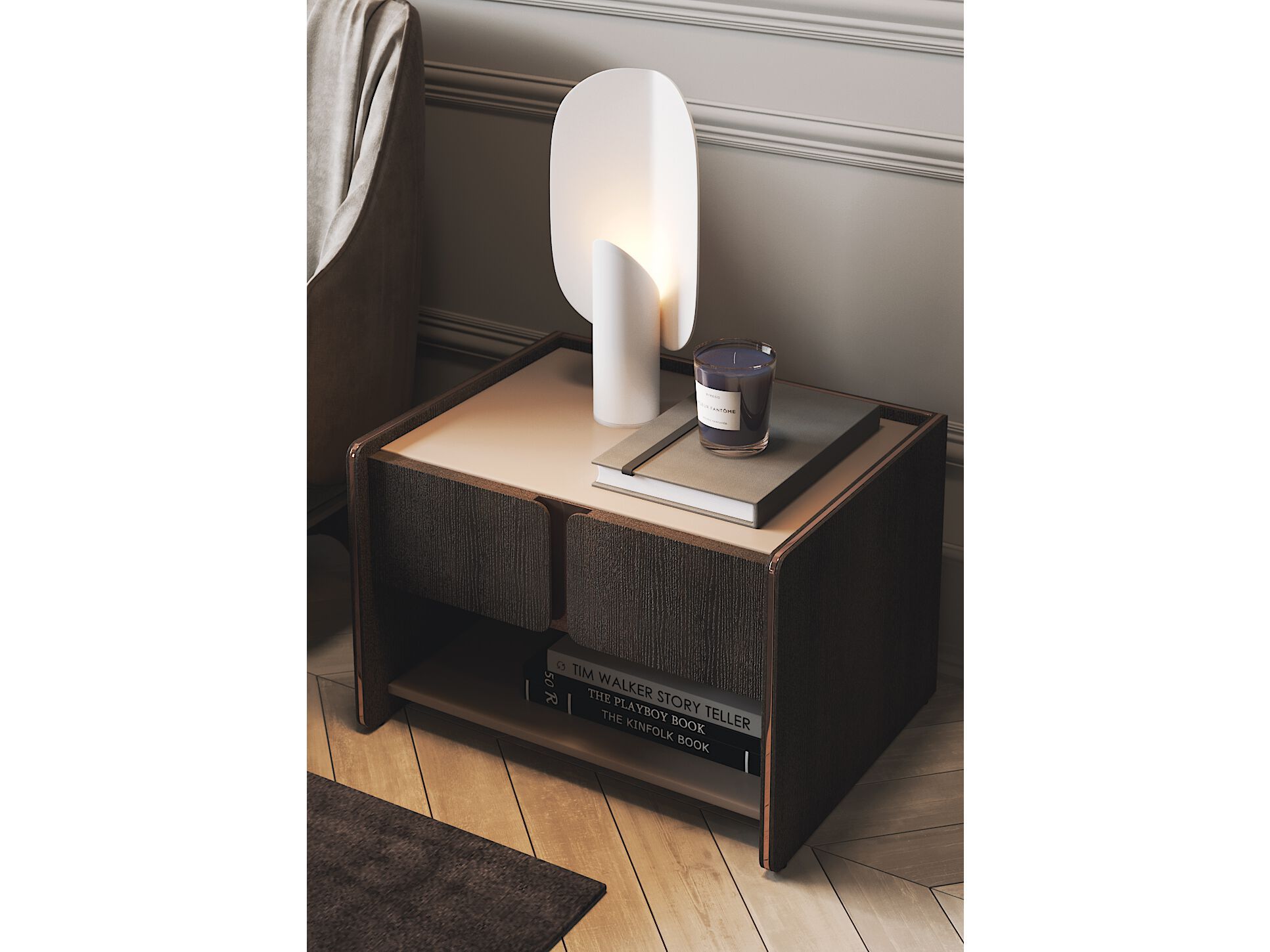 Деревянная тумбочка с ящиками PRADDY Natur ARCH-00018136 - Вид №3