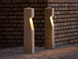 Деревянный светодиодный световой столб