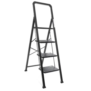 Стремянка стальная Zalger 4 ступени, максимальная нагрузка 150 кг