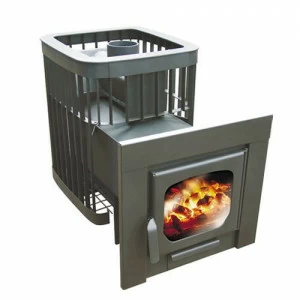 Печь для бани Варвара Мини Каменка Панорама вынос 280