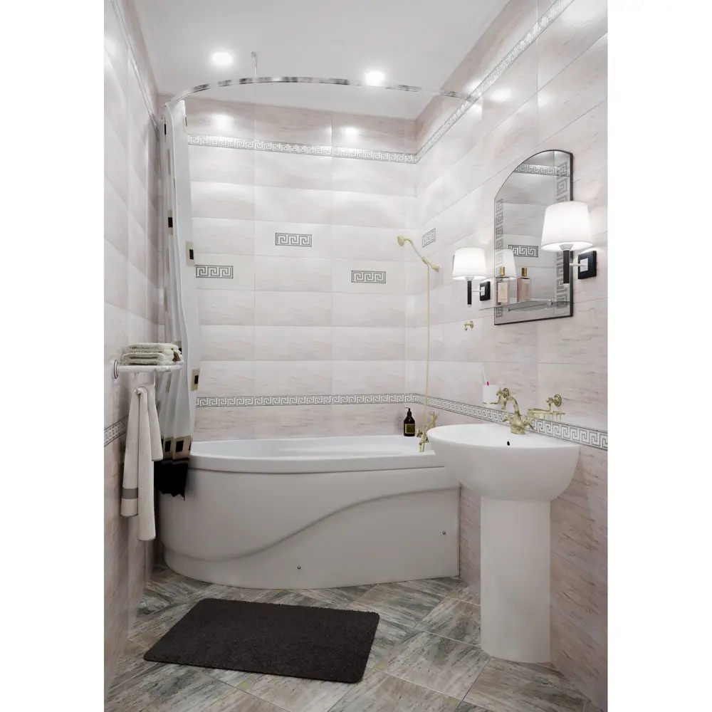 Декор Piezarosa Шампань 334861/1 20х45 см цвет золотой бежевый 15097360 STLM-2093618 - Вид №5