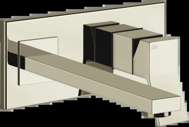 Смеситель для умывальника 53090 720 Gessi Rettangolo k НИКЕЛЬ PVD