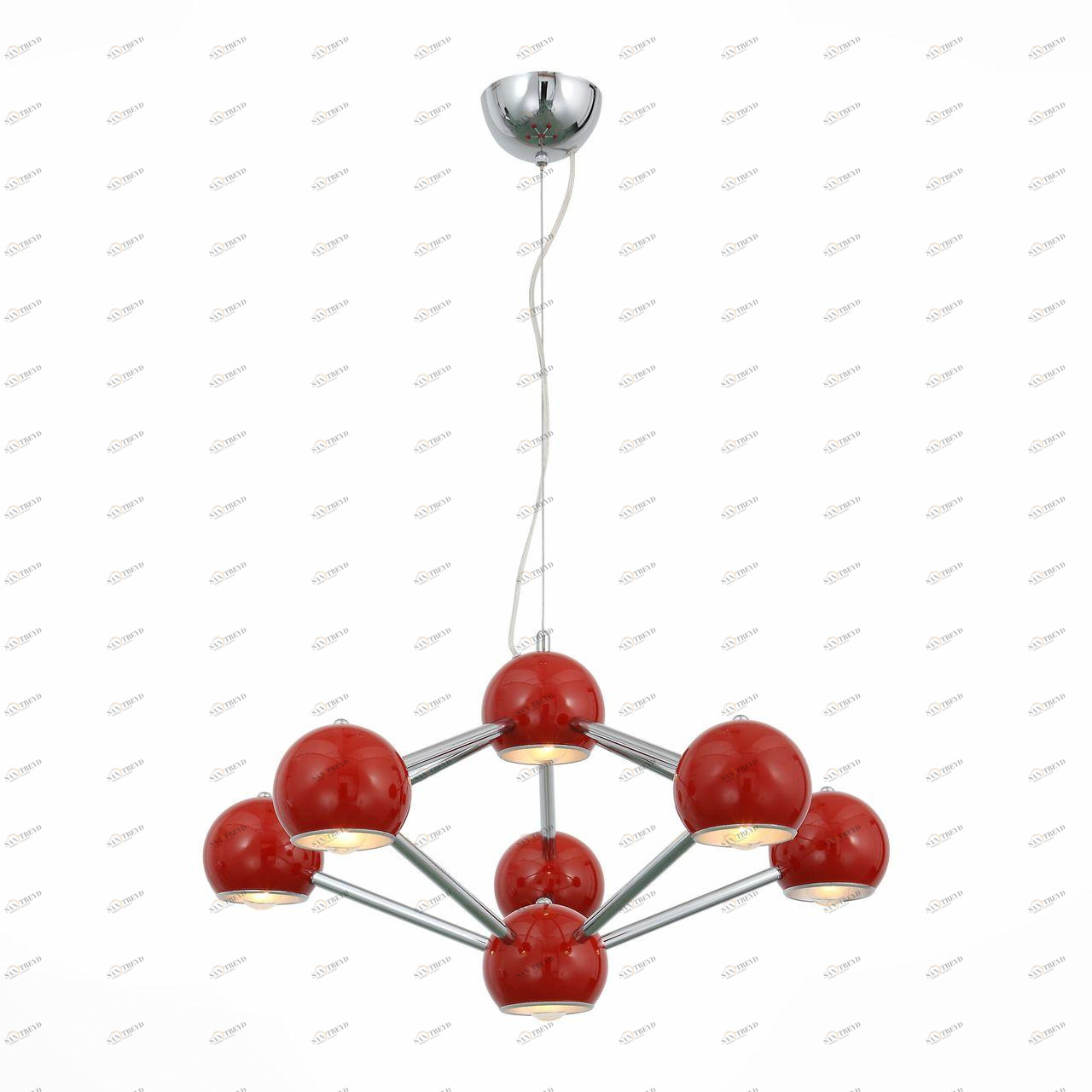 Подвесная люстра ST Luce Rottura SL853.603.07 ST LUCE ДИЗАЙНЕРСКИЕ, ROTTURA RED 108469 Красный 