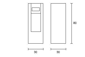 Бетонная напольная пепельница для общественных мест SIT форма ARCH-00092596 - Вид №6