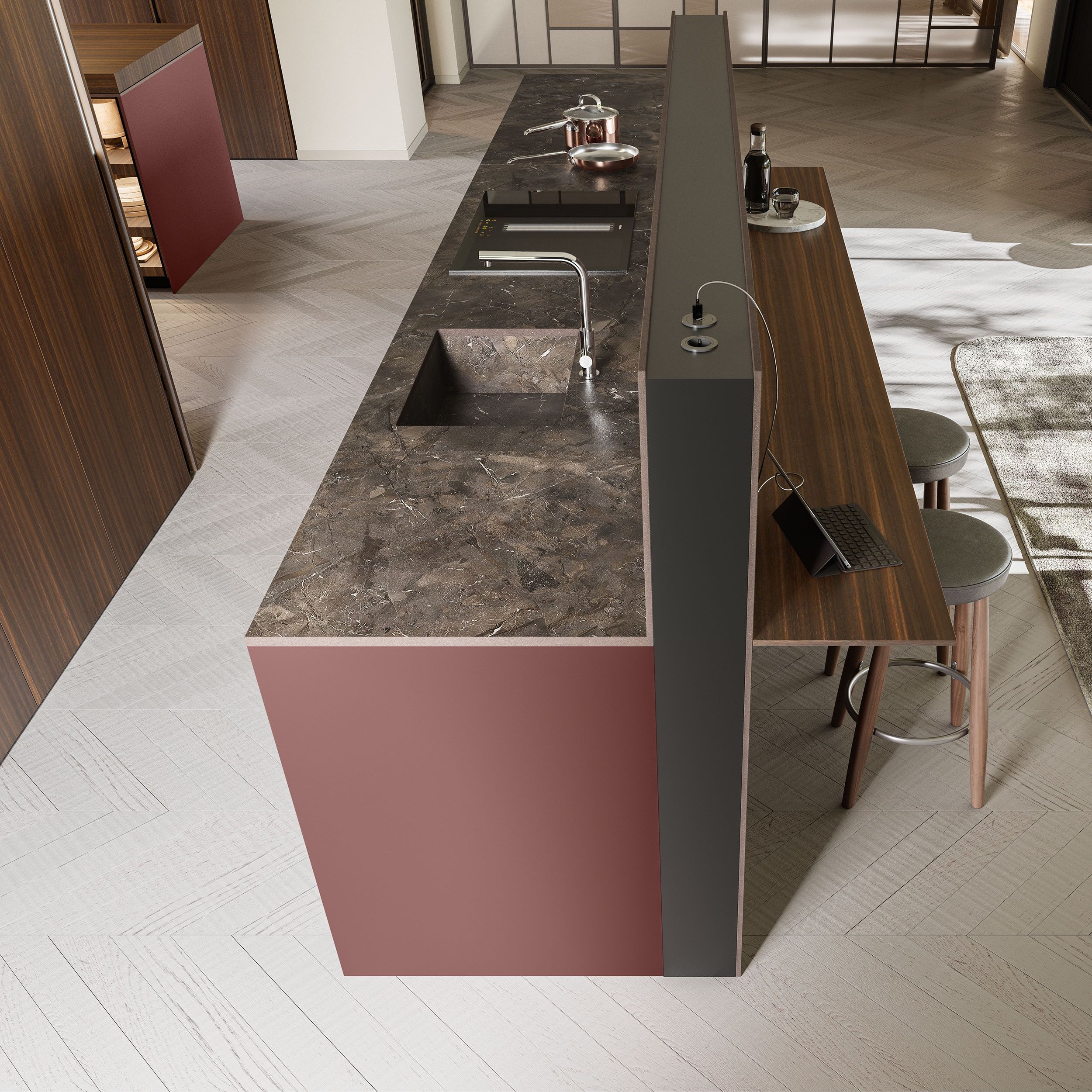 Кухня с островом Copatlife Life Projects ARCH-00095660 - Вид №7