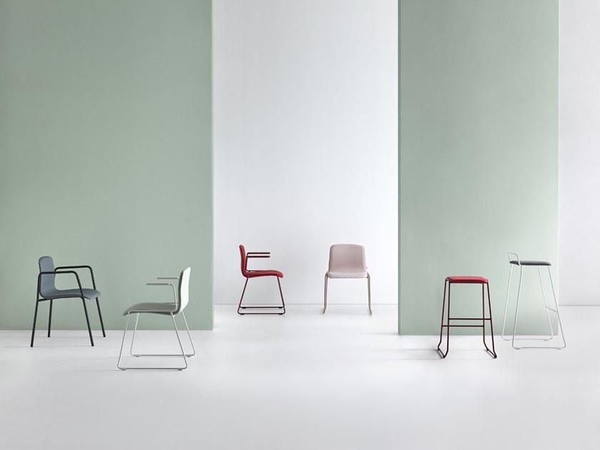 Mobboli Высокий табурет из саночной ткани со встроенной подушкой Hug 12 ta - Вид №3