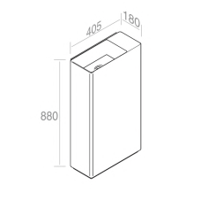 L635T0R0VP.100 Напольная раковина прямоугольная A. e T. Italia Fly mini Белый глянцевый AeT ITALIA - Вид №1