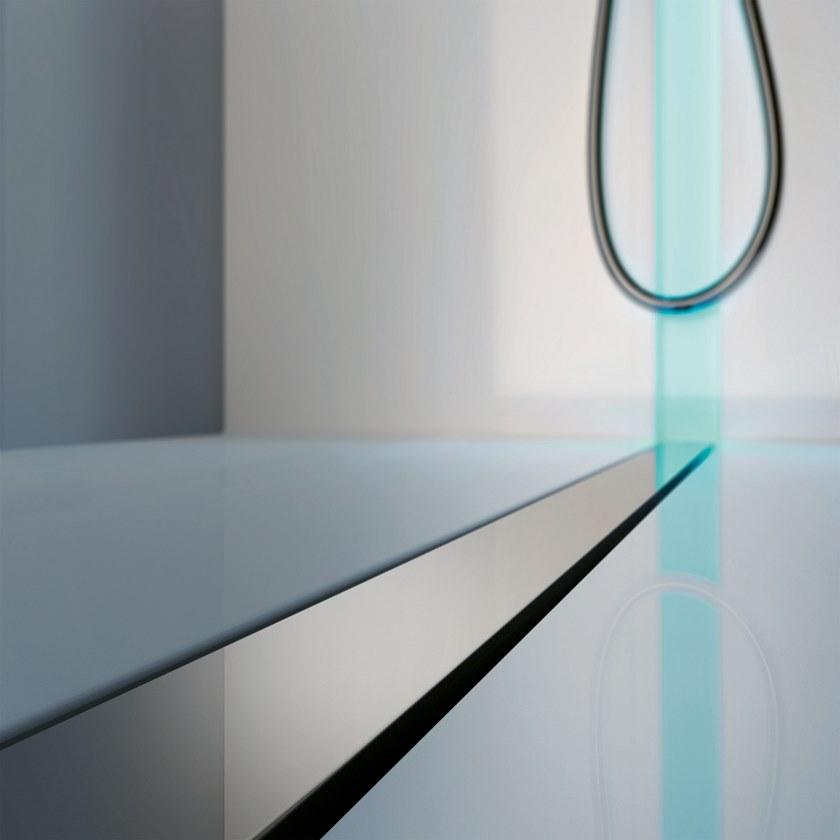 Gruppo Treesse Угловая прямоугольная душевая кабина из стекла с поддоном Sistema doccia sun-id-1488821 - Вид №6