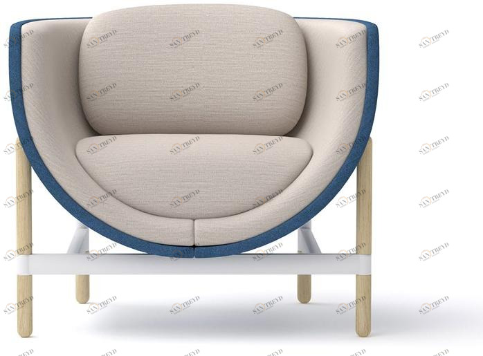 Casala Кресло из ткани с подлокотниками Capsule 4240/13