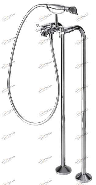 Отдельно стоящий смеситель для ванны SUMMER RAIN F677111C-B bravat