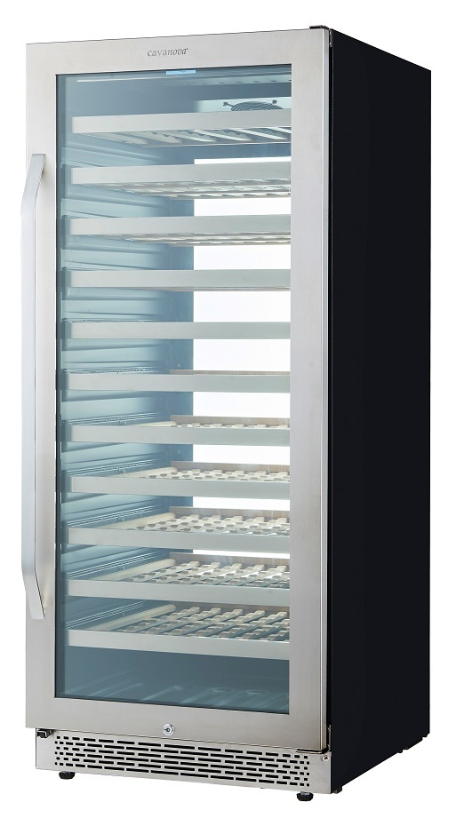 9189163 Винный шкаф Cavanova CV102-1TL серебристый STDN-0028242 - Вид №20