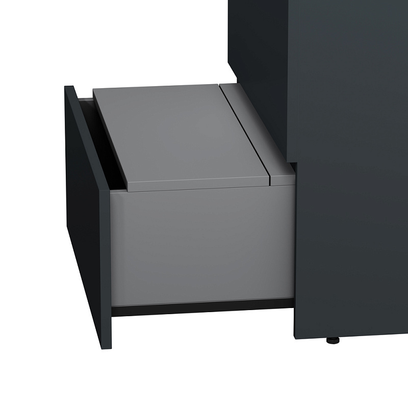 M91FSX0602GM База под раковину напольная 60 см 3 ящика графит матовый AM.PM Gem S  - Вид №5