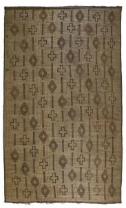 AFOLKI Прямоугольный коврик из дерева и кожи Tuareg St74be