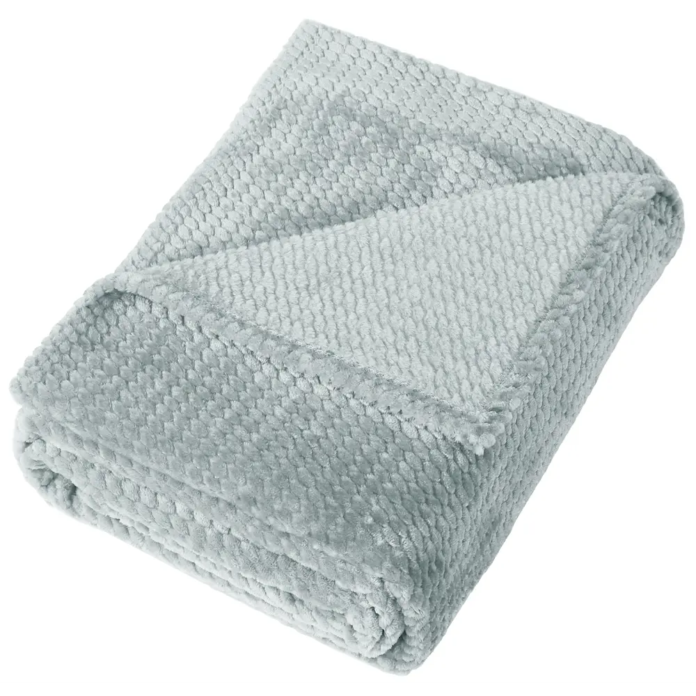 Плед Ryazan 140x200 см искусственный мех цвет светло-серый СТОЛИЦА ТЕКСТИЛЯ STLM-2053786