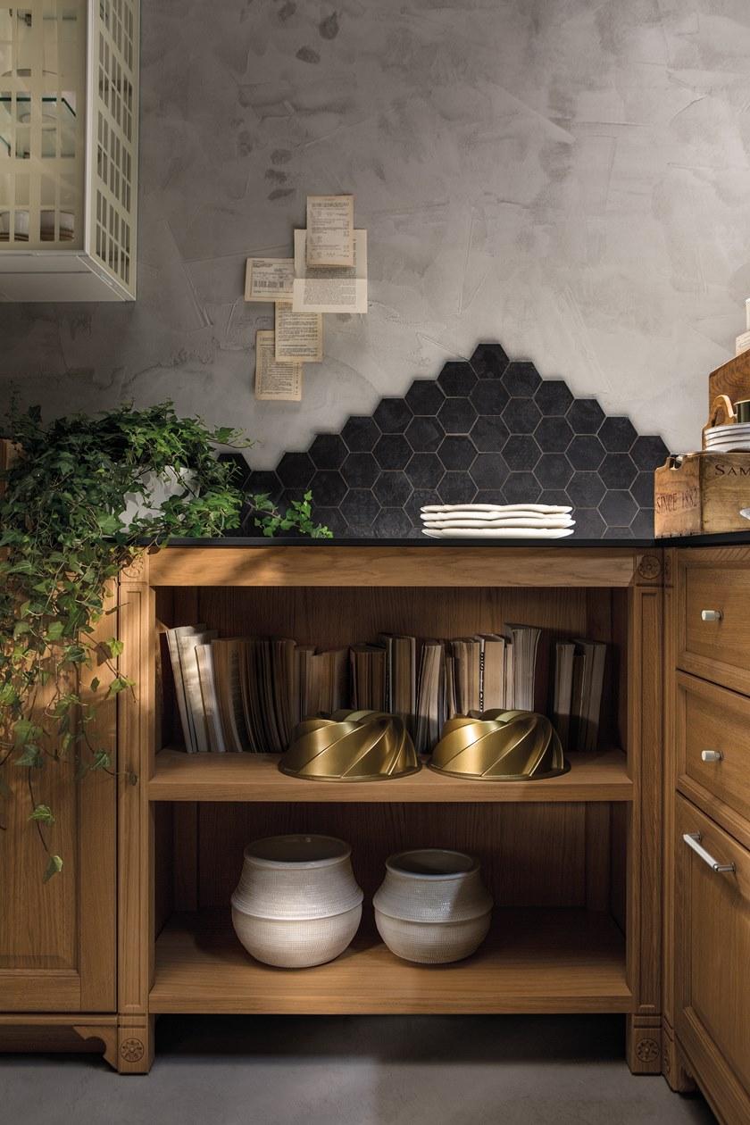 Aster Cucine Линейная встроенная кухня из лакированного дерева Portrait sun-id-1439026 - Вид №4