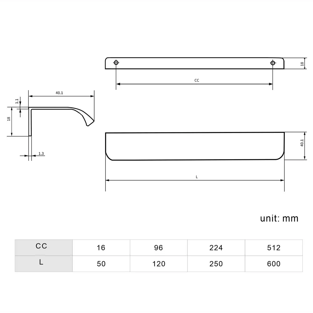 Мебельная ручка-ракушка Лион белый 224 мм AKS STLM-2199910 - Вид №5