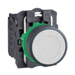 XB5AA11 КНОПКА 22ММ БЕЛАЯ С ВОЗВРАТОМ XB5AA21 Schneider Electric Устройства управления