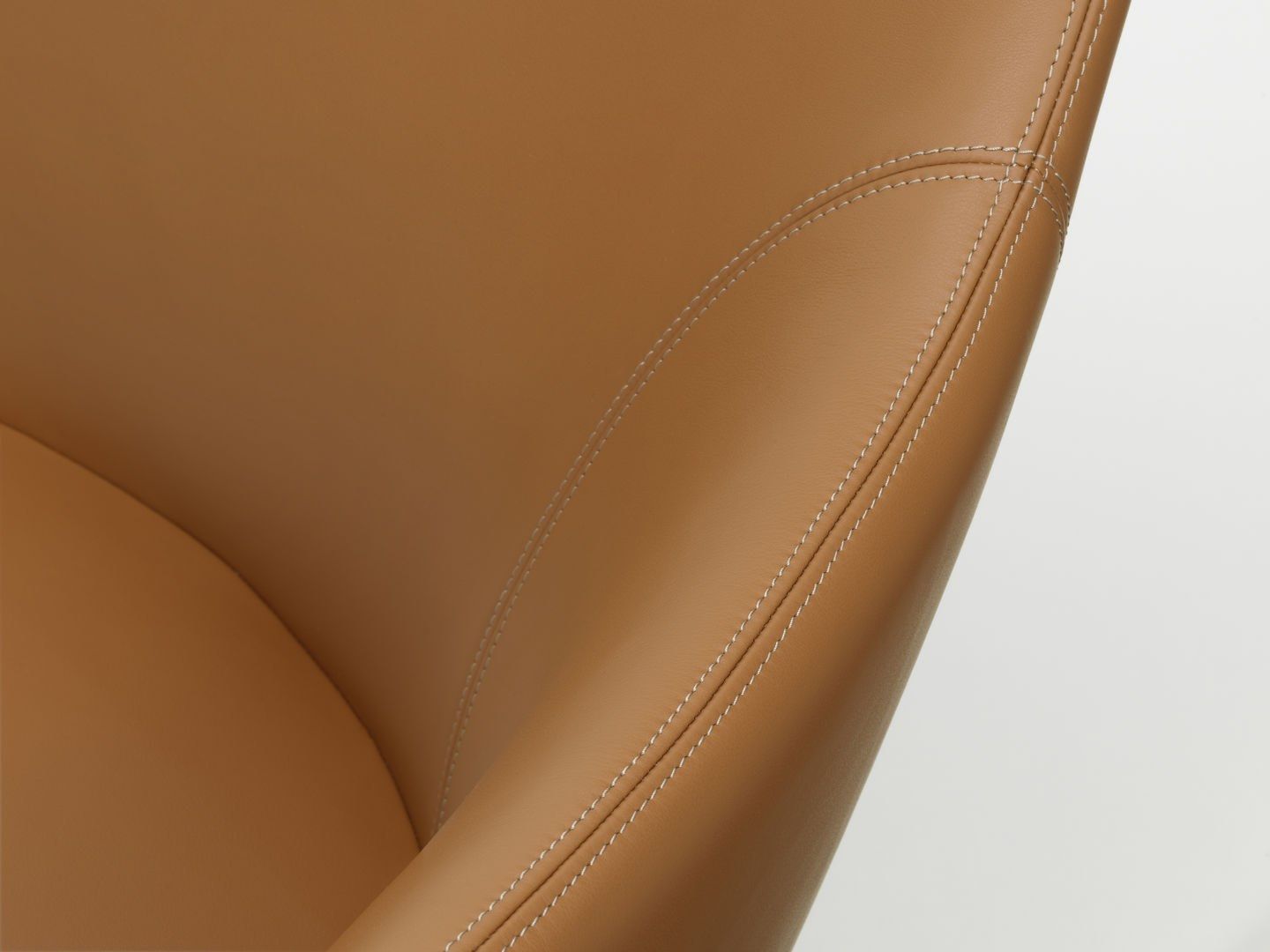 Кожаное кресло с подголовником VITRA HAL Lounge ARCH-00101409 - Вид №10