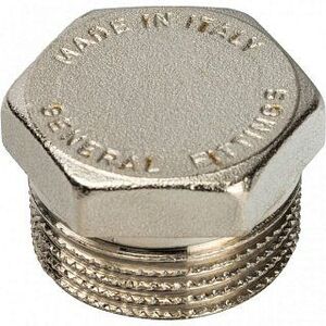 Заглушка НР 3/4" никель STOUT