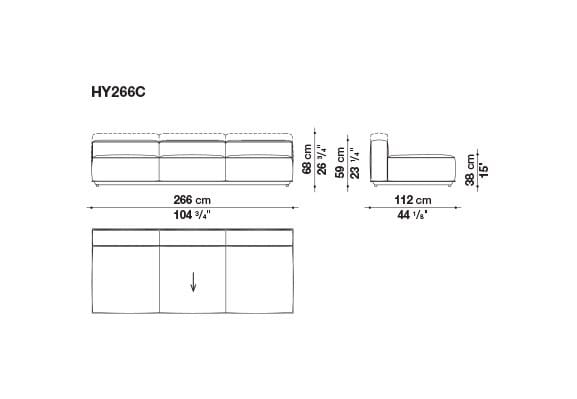 Ткань сад диван B&B Italia Outdoor HYBRID ARCH-00117020 - Вид №19