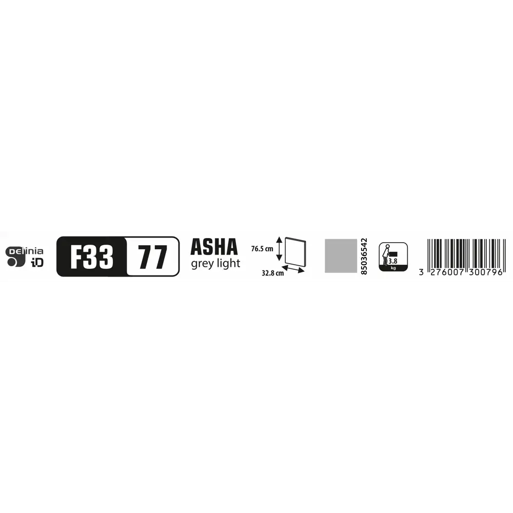 Фасад кухонный DELINIA ID Аша грей 32.8×76.5 см - глянцевый ЛДСП 85036542 STLM-0876508 - Вид №10