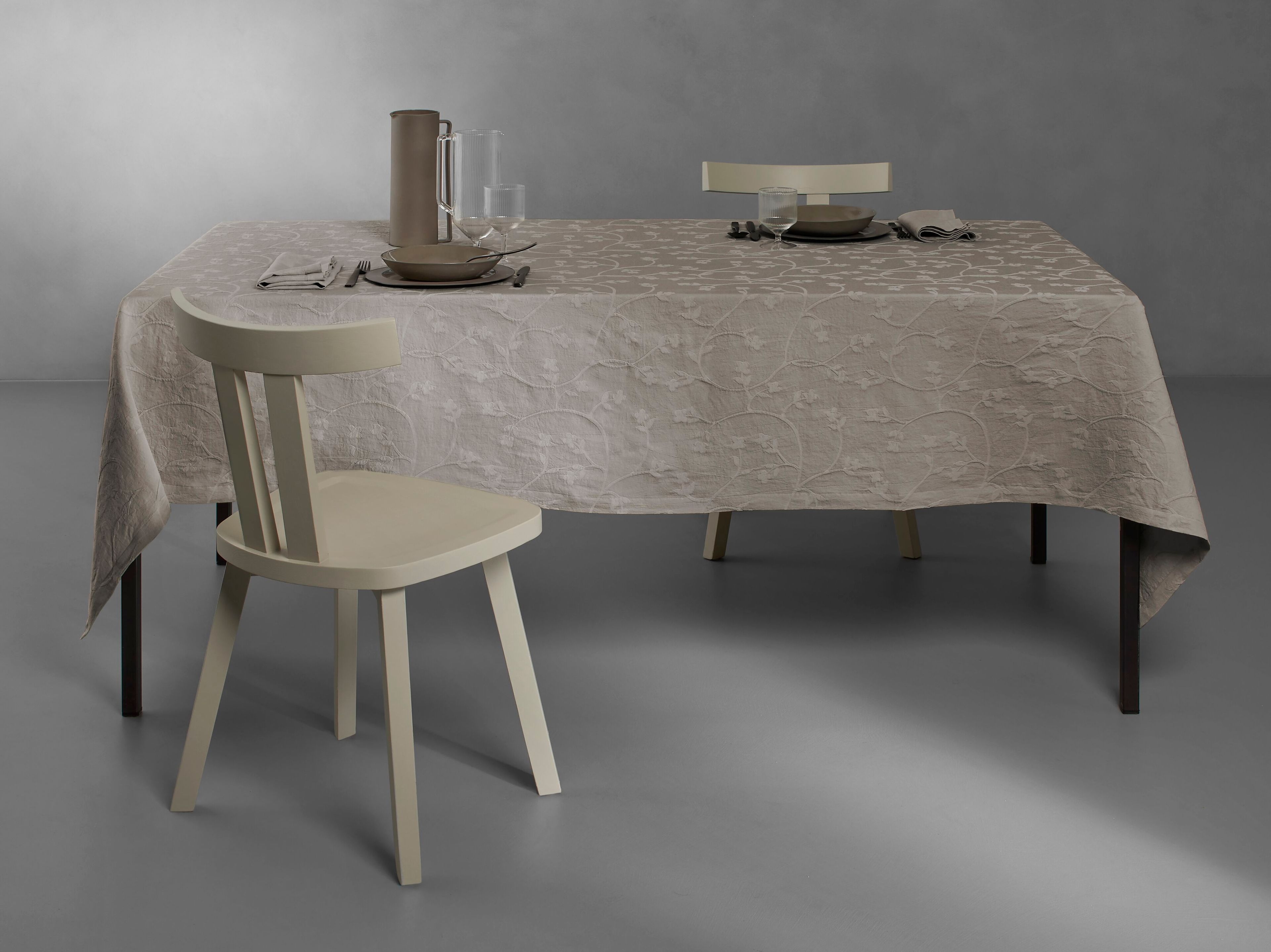 Скатерть из абаки и хлопка Society Limonta FLORIS ARCH-00007403