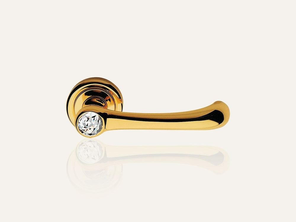 Хромированная латунная ручка с кристаллами Swarovski® на розетке с насадкой LINEA CALI' Idea Crystal ARCH-00057439 - Вид №1