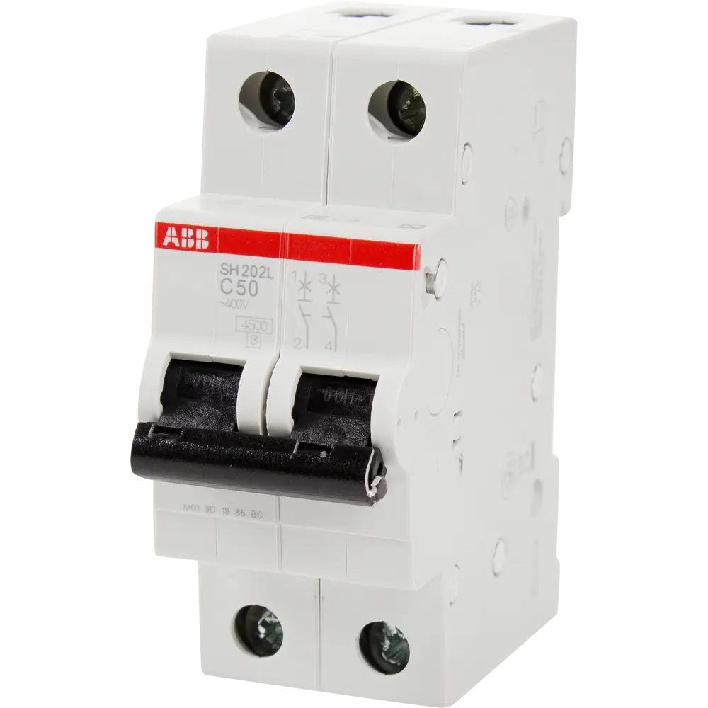 Автоматический выключатель ABB SH202L 1P CN 50 А 4.5 кА 2CDS242001R0504 STLM-2139144