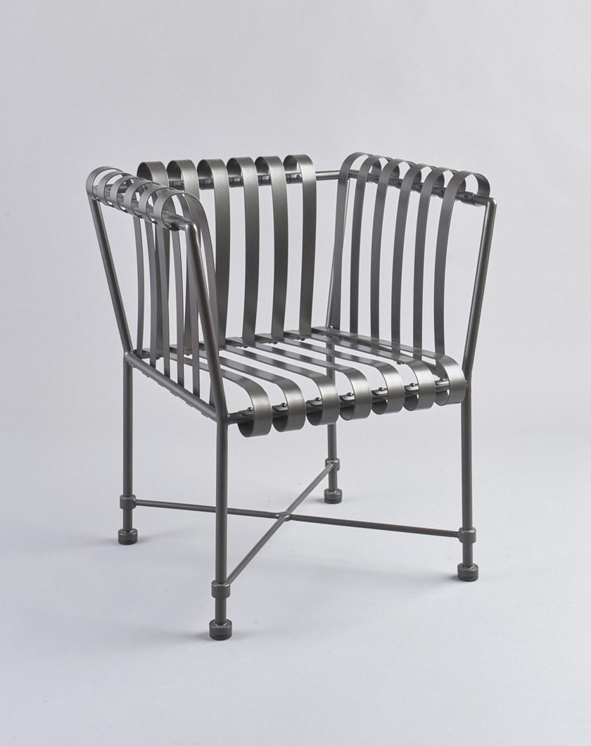 OFFICINACIANI Садовое кресло из оцинкованной стали с подлокотниками Molle Gf4001ac  - Вид №3