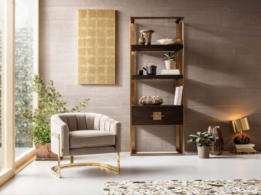 Настольная лампа из стали и ПВХ KARE Design MAMO DELUXE GOLD ARCH-00030592 - Вид №6