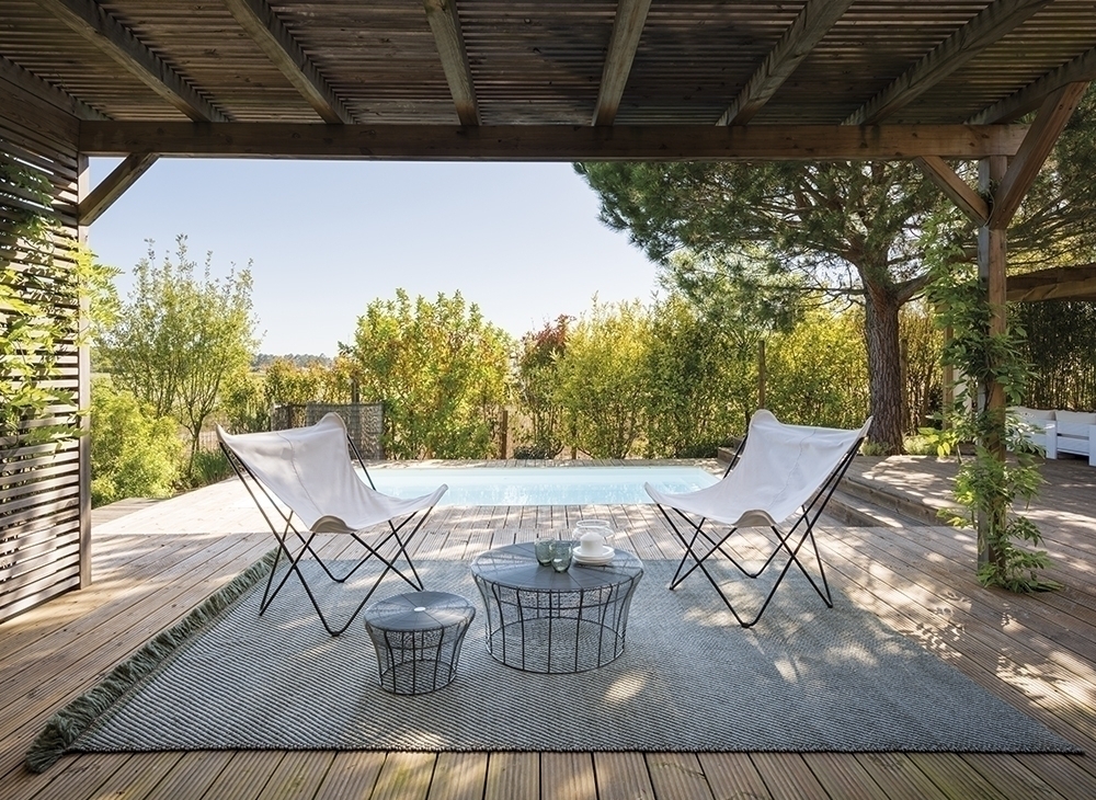 100022 Ковер GL Diagonal aloe-opal 200x300 см GAN Garden Layers