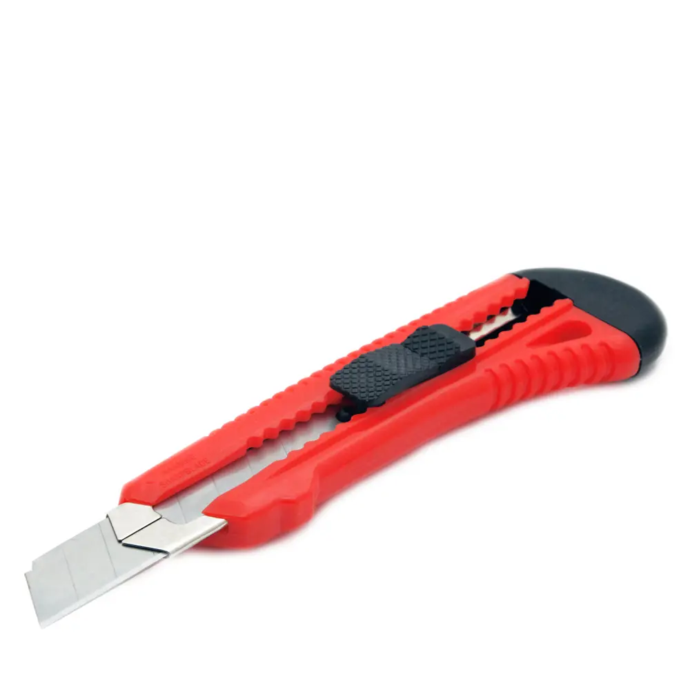 Нож строительный Vira Pushlock усиленный пластиковый корпус сегментное лезвие 18 мм STLM-2027856