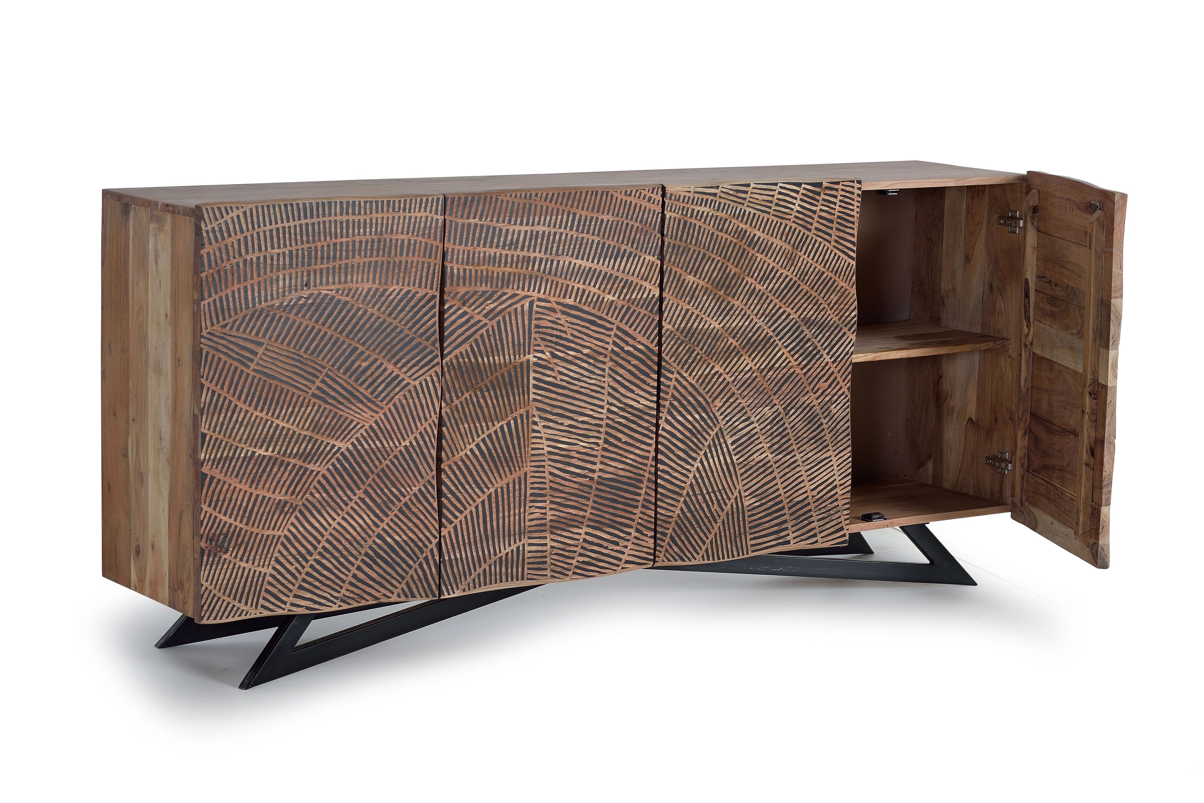 Шкаф из акации с распашными дверями Giner y Colomer Yakarta ARCH-00144263 - Вид №2