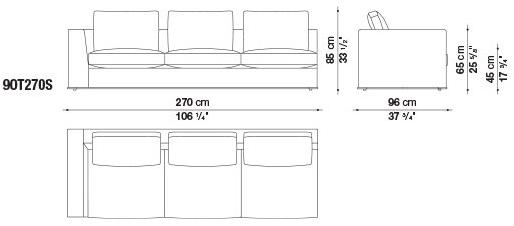 Maxalto Диван из ткани Otium sun-id-1372446 - Вид №16