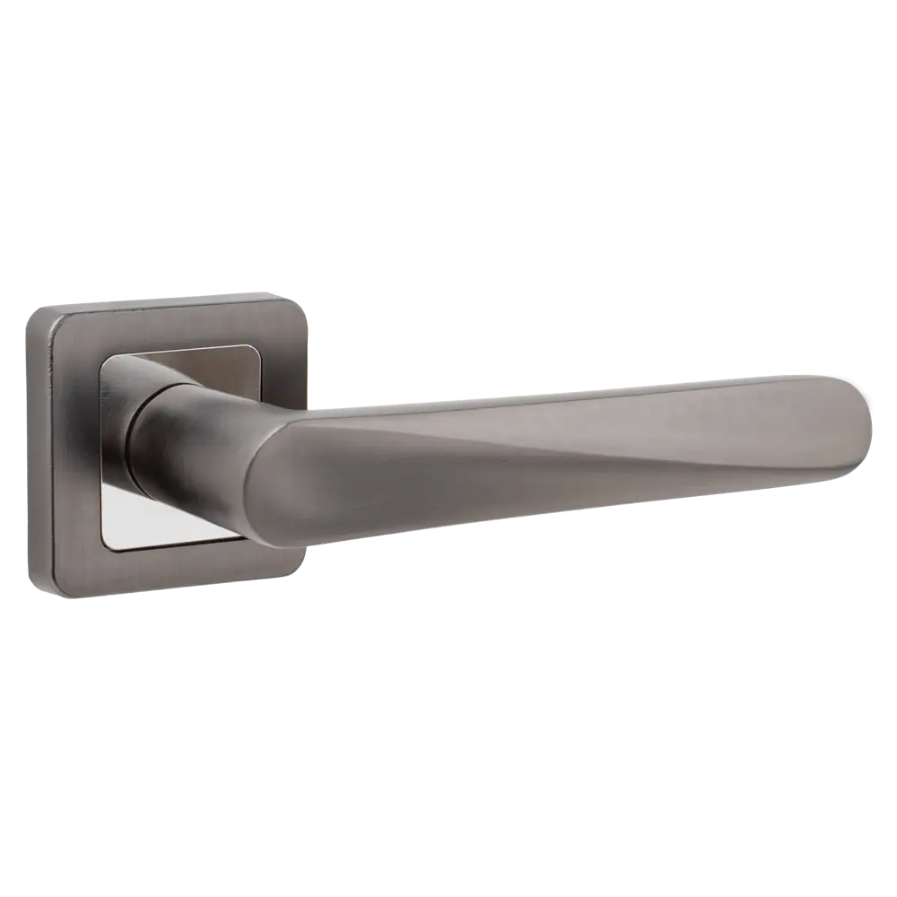 Дверная ручка на розетке Armex H-22114-A без запирания цвет графит STLM-2132775 - Вид №1