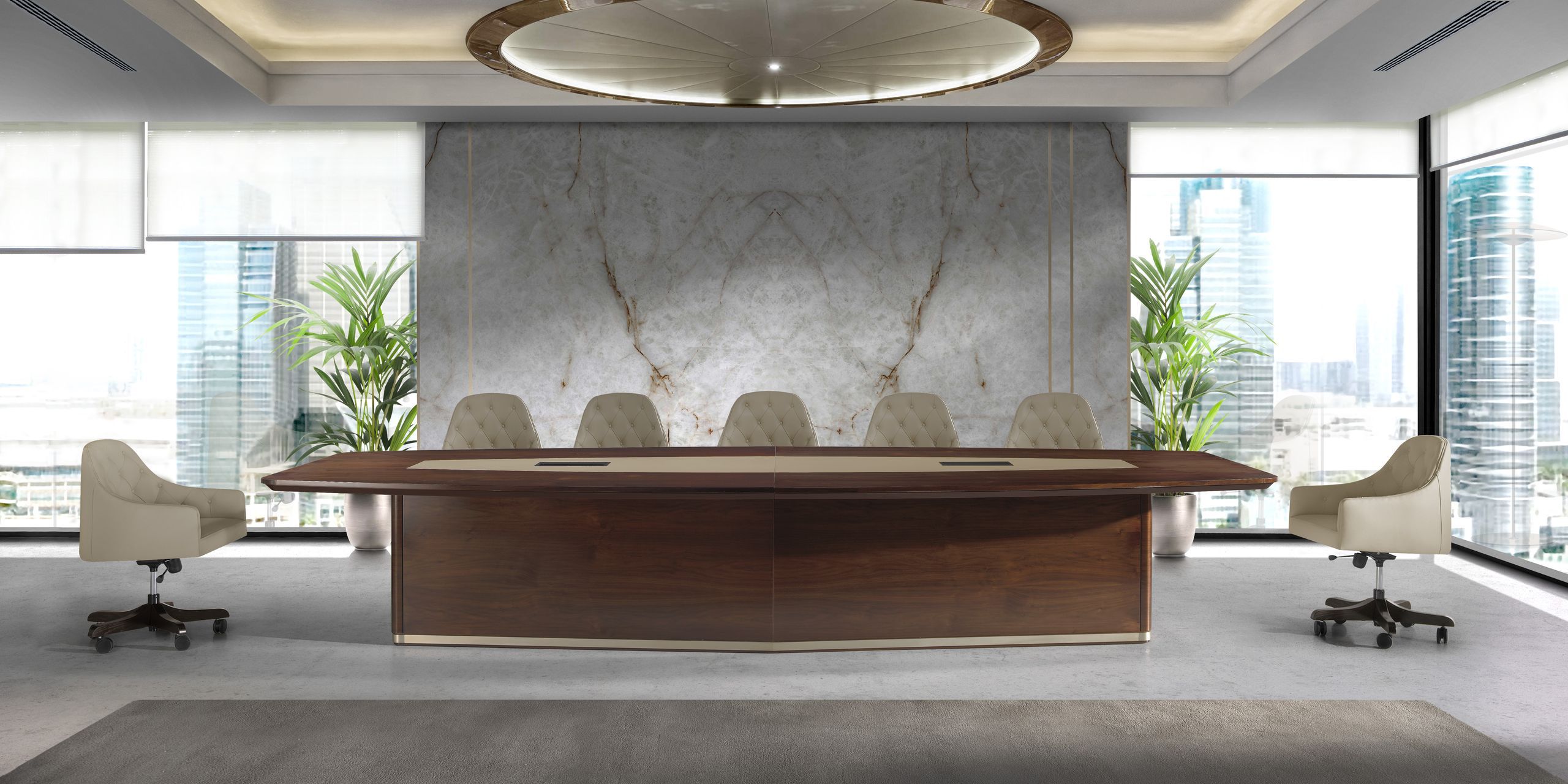 Деревянный стол для совещаний с системой люверсов Hurtado Evolution ARCH-00112361 - Вид №1