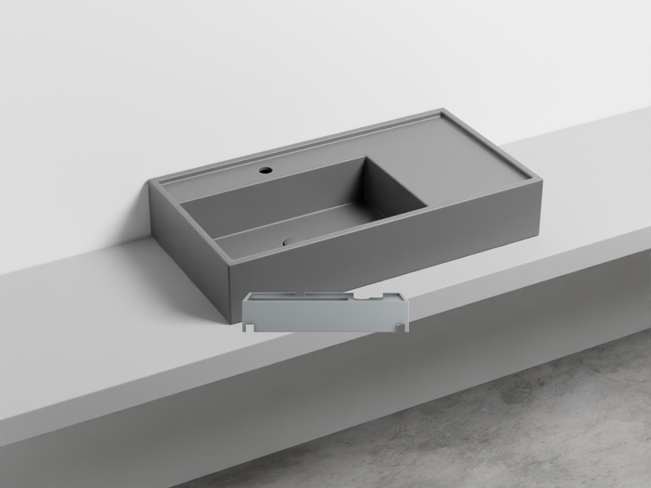 PNLA85-BR Керамическая раковина на одно отверстие 85 cielo Plinio Ceramica Cielo