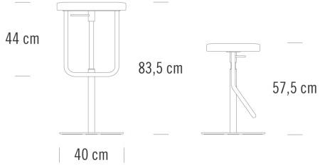 Thonet Табурет регулируемый по высоте S 123 sun-id-1407197 - Вид №4