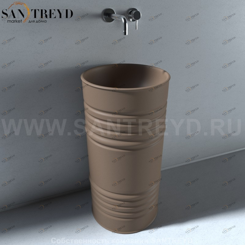474388 Напольная раковина стоящая круглая Kerasan Artwork