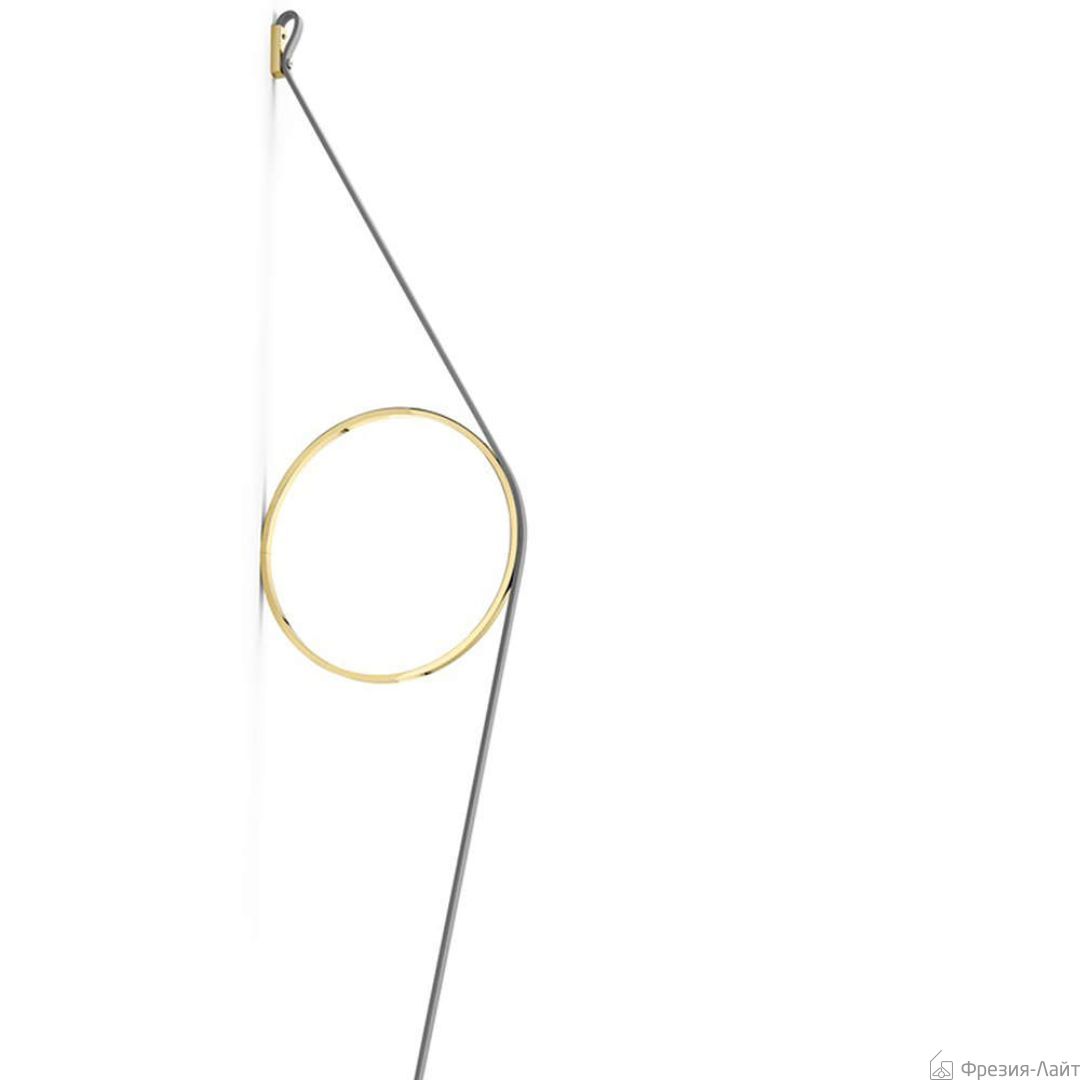 Flos F9513044 grey/gold светильник Wirering настенный 117954
