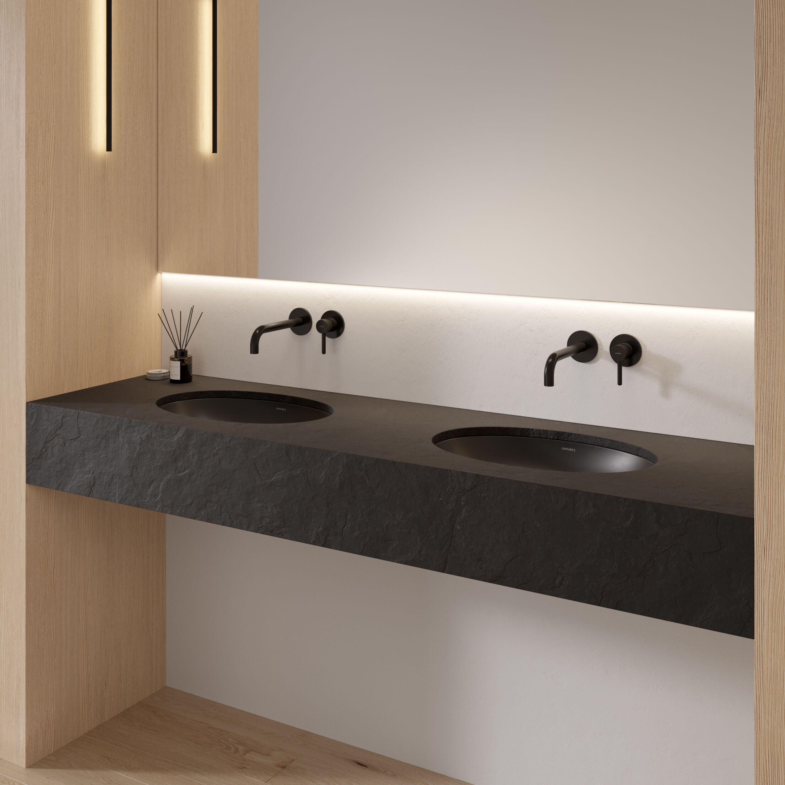 Встраиваемый умывальник из Овального композитного материала OMNIRES SHELL M+ SHELLUP ARCH-00143000 - Вид №33