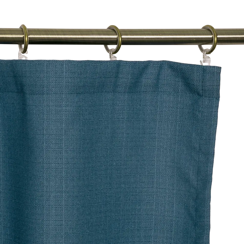 Штора на ленте «Лён», 200х300 см, цвет синий AMORE MIO STLM-2141666 - Вид №3
