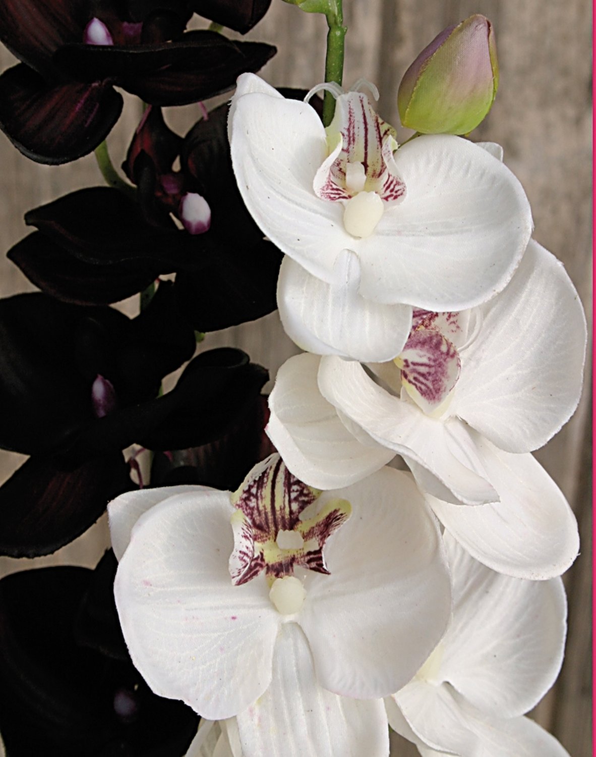 2398 299 a2 Пластиковая орхидея Phalaenopsis, 92 см, real touch, антично-темно-фиолетовый H-andreas 