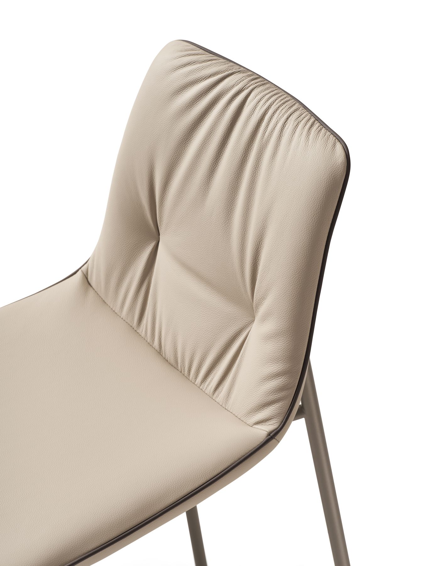 Высокий кожаный стул со спинкой EFORMA Лиза ARCH-00108008 - Вид №1