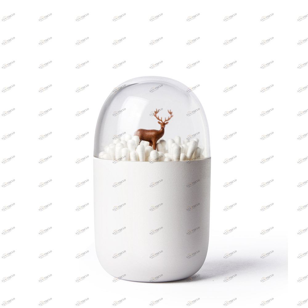 Контейнер для ватных палочек deeryard QUALY  253536 Белый 