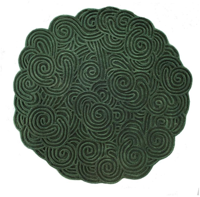 Scarlet Splendour Ковер из шерсти Karesansui sun-id-1504342 - Вид №3