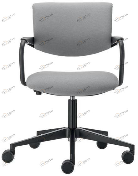 VAGHI Вращающийся стул с металлическим каркасом и тканевым сиденьем Morea comfort guest Cboeb/cboex/cmonl