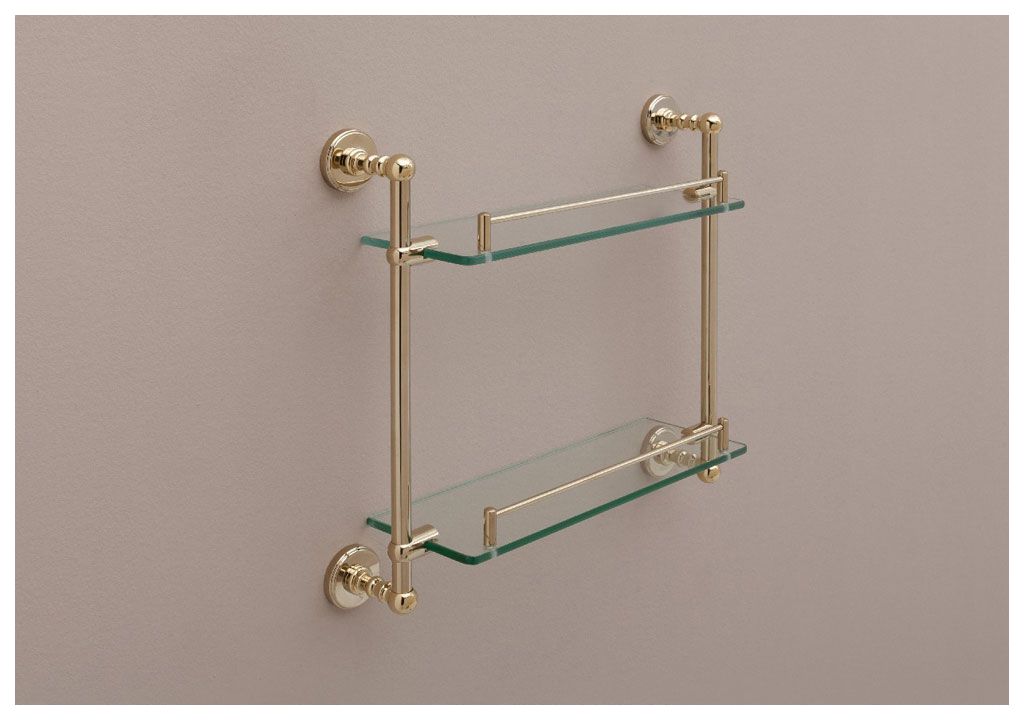 Полочка Aquanet 4652, золото (43 см, двойная) 4600 - Вид №1