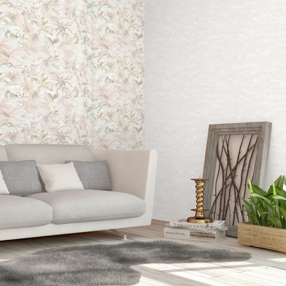 Обои флизелиновые Victoria Stenova Amazonia бежевые 1.06 м 989551 STLM-2094902 - Вид №3